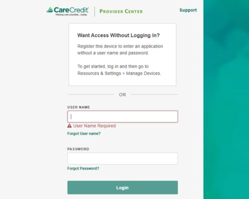 Introduction to CareCredit Provider Login